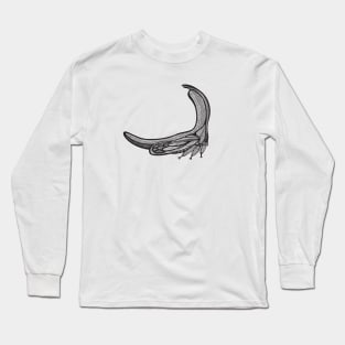 Treehopper Ink Art - cool and fun insect design - on white Long Sleeve T-Shirt